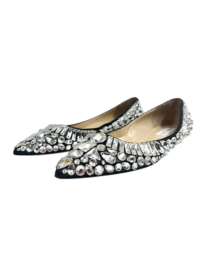 Jimmy Choo Swarovski TIbet flat 