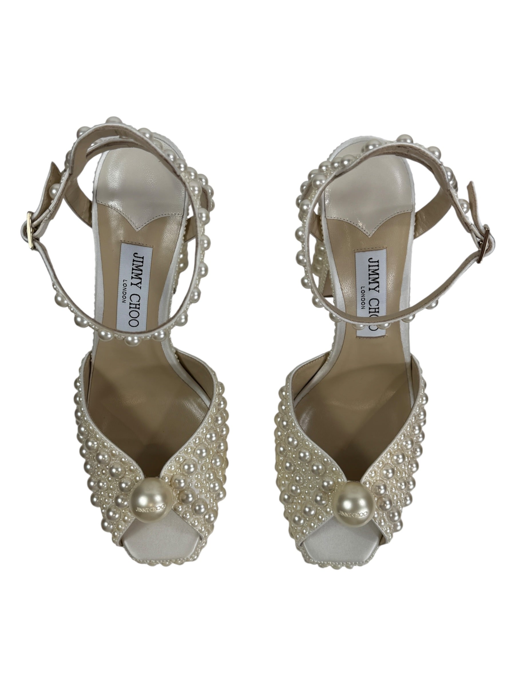 Jimmy Choo sacaria pearl 120