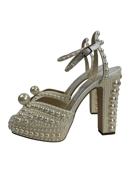 Jimmy Choo sacaria pearl 120