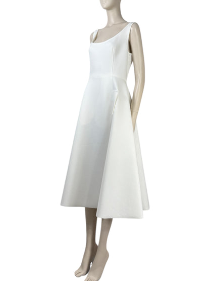 Lanvin Alber Elbaz Spring Summer 2014 sleeveless white knit dress 1