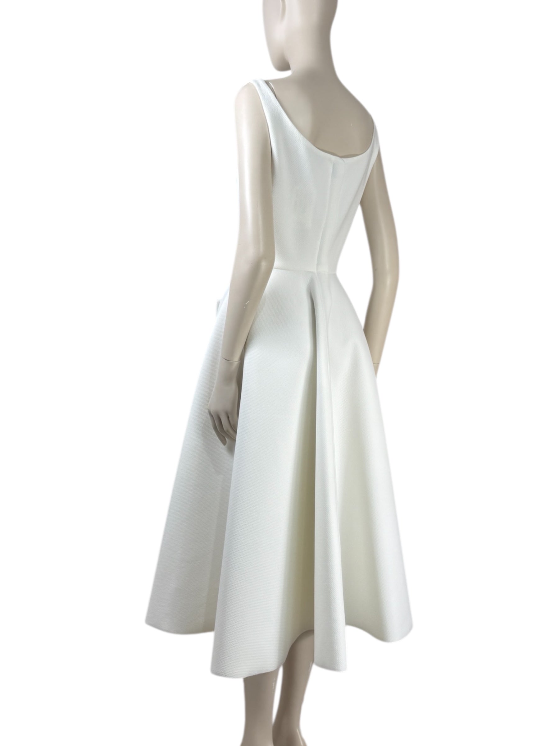 Lanvin Alber Elbaz Spring Summer 2014 sleeveless white knit dress 3