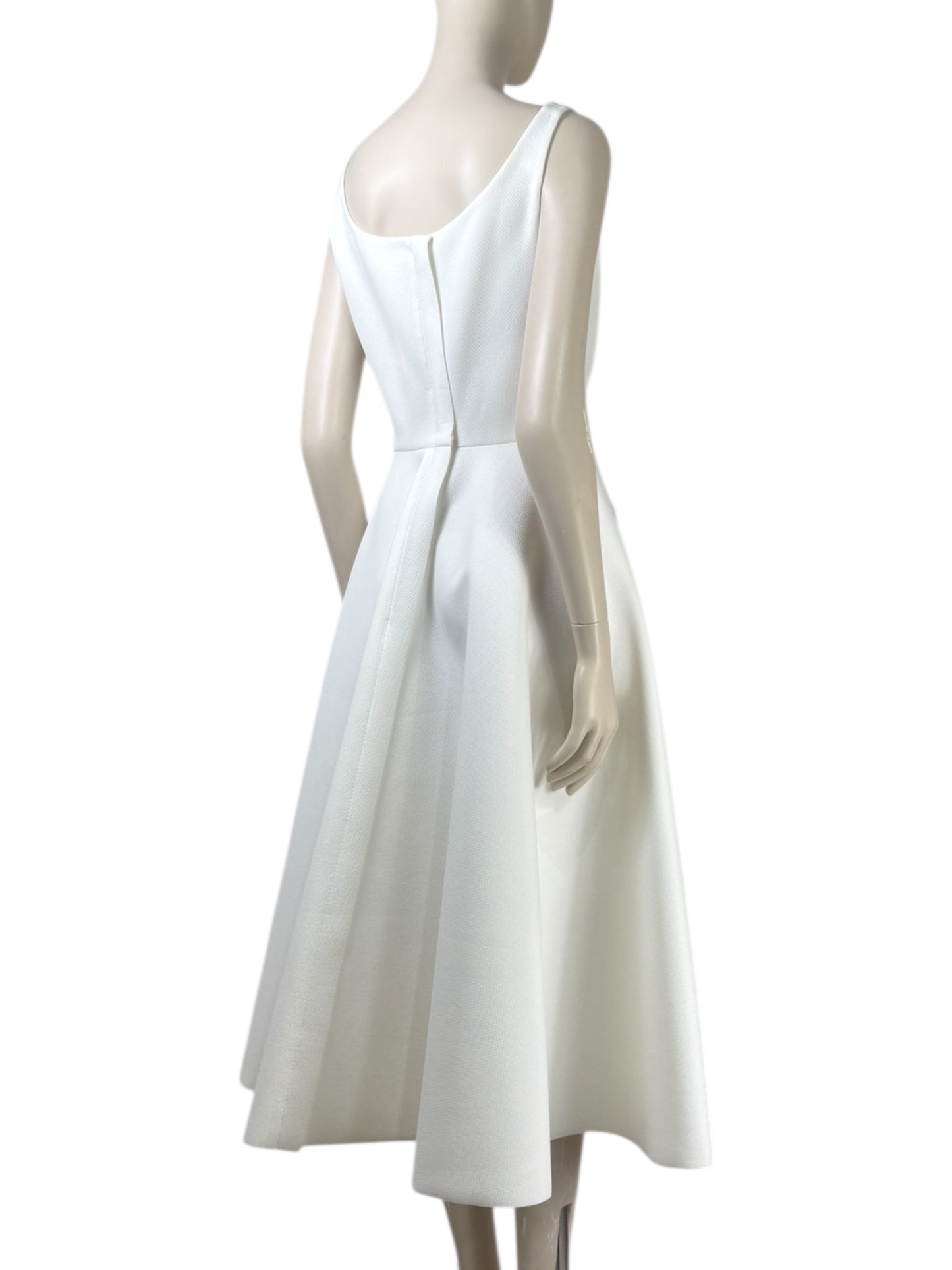 Lanvin Alber Elbaz Spring Summer 2014 sleeveless white knit dress 6