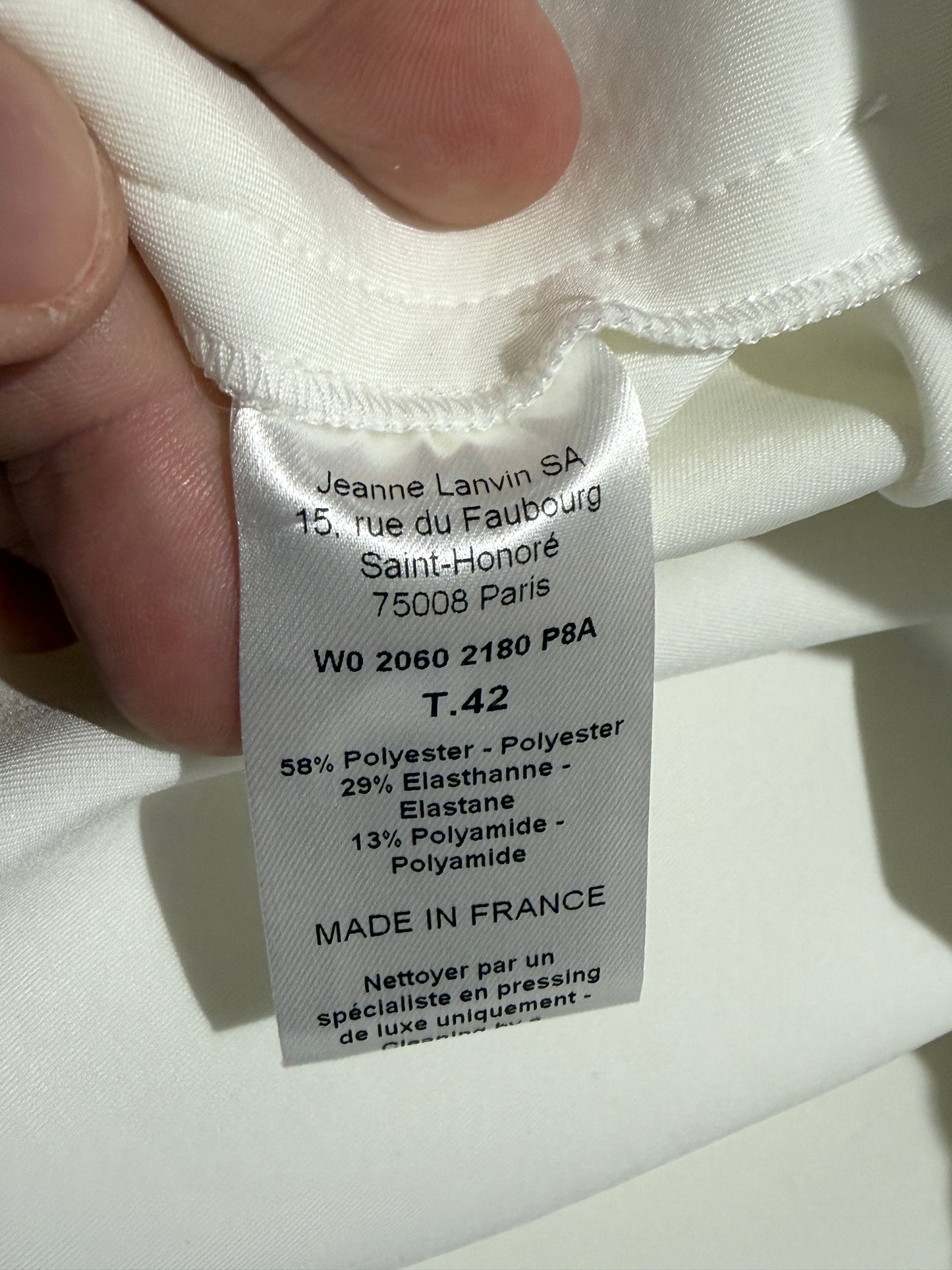 Lanvin Alber Elbaz Spring Summer 2014 sleeveless white knit dress 9