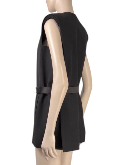 Lanvin Alber Elbaz Spring summer 2013 Look 3 Sleeveless jacket in black wool 20