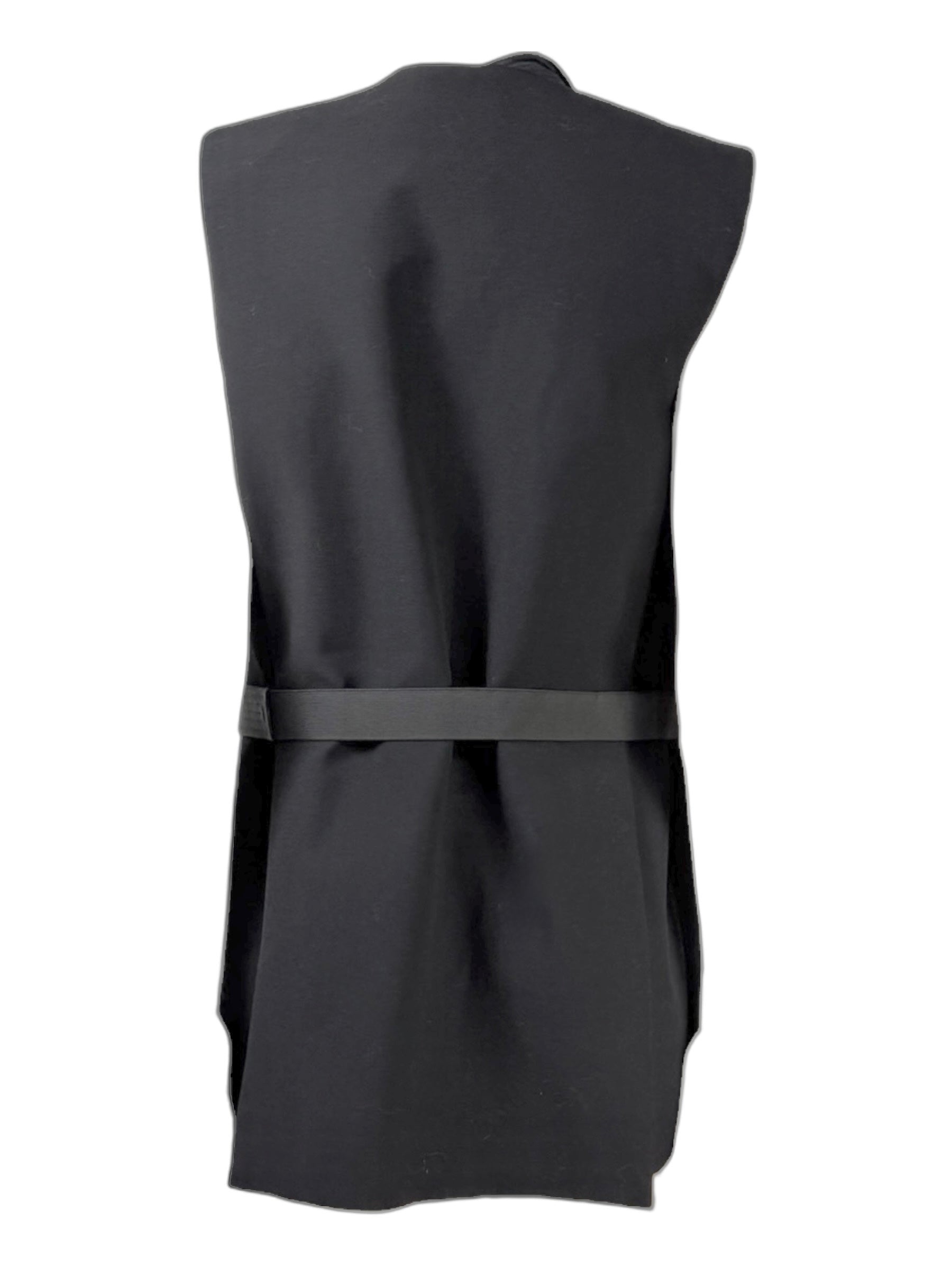 Lanvin Alber Elbaz Spring summer 2013 Look 3 Sleeveless jacket in black wool 21