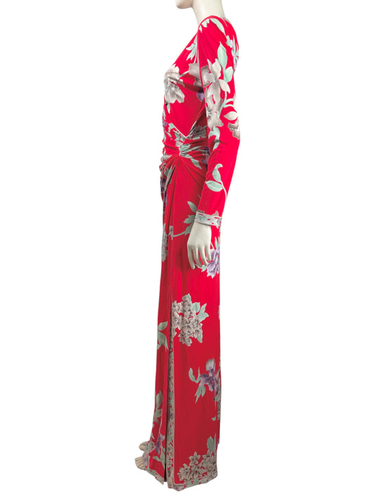 Leonard crêpe jersey maxi dress floral print