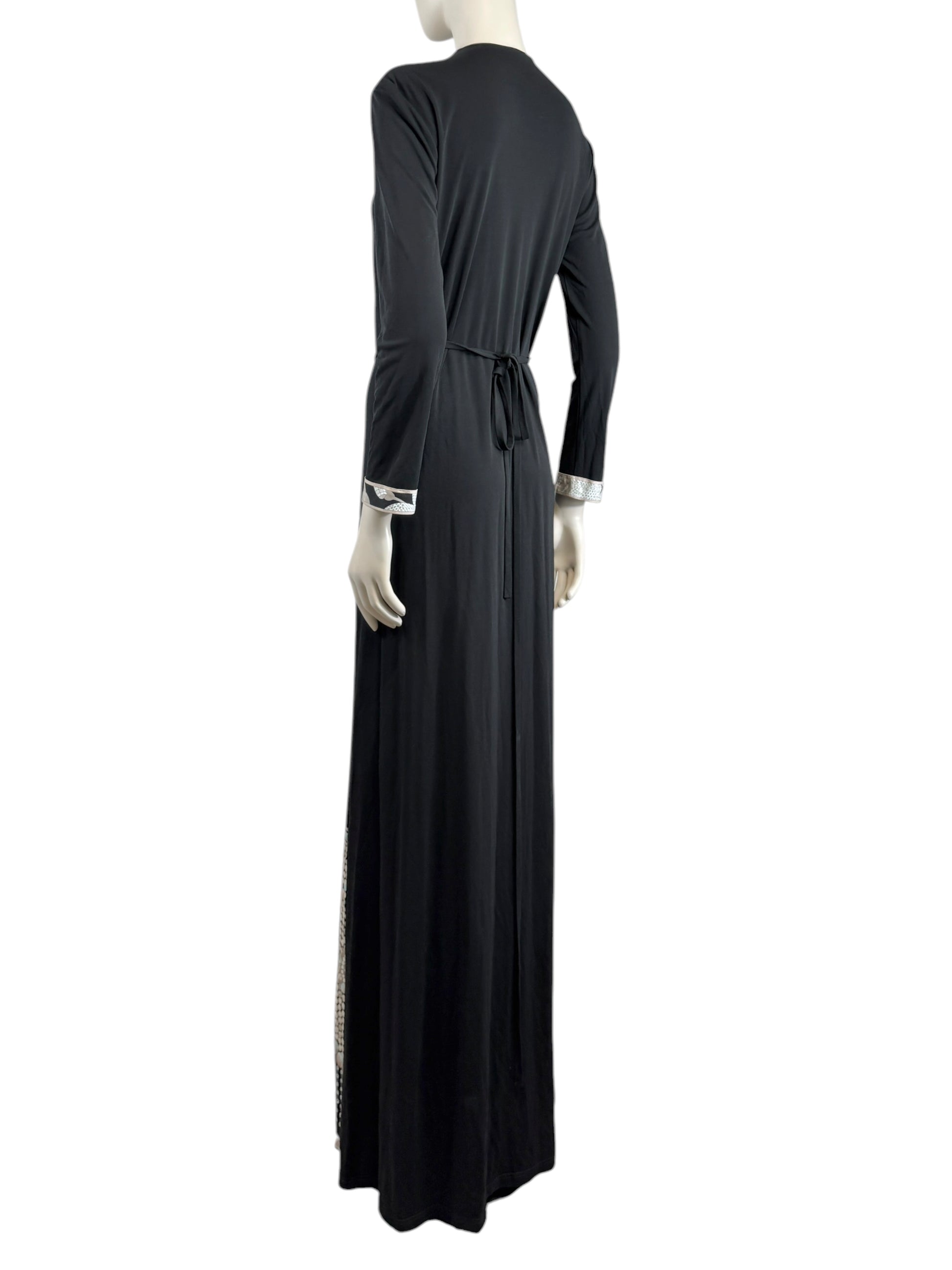 Leonard maxi jersey printed wrap dress