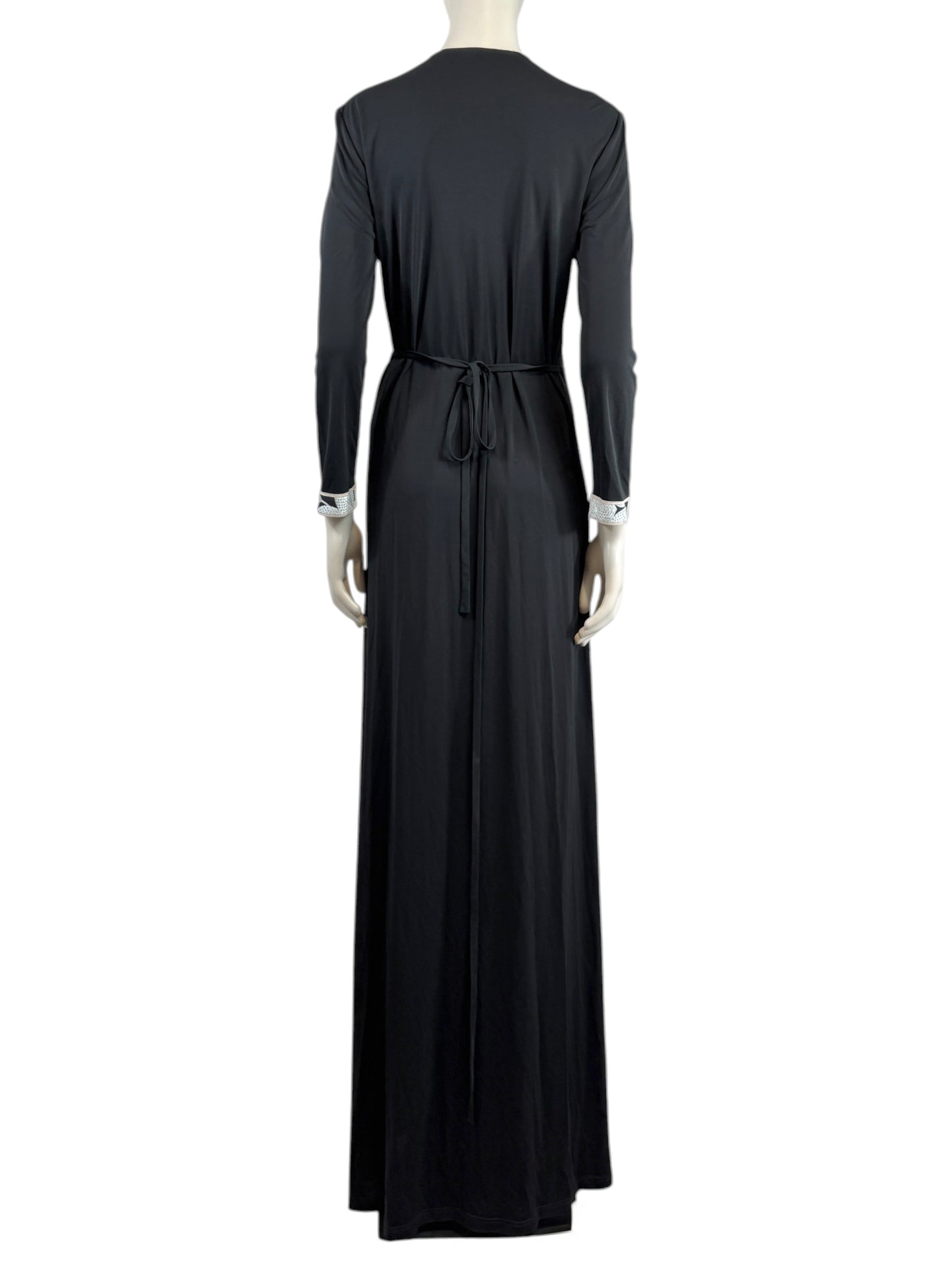 Leonard maxi jersey printed wrap dress