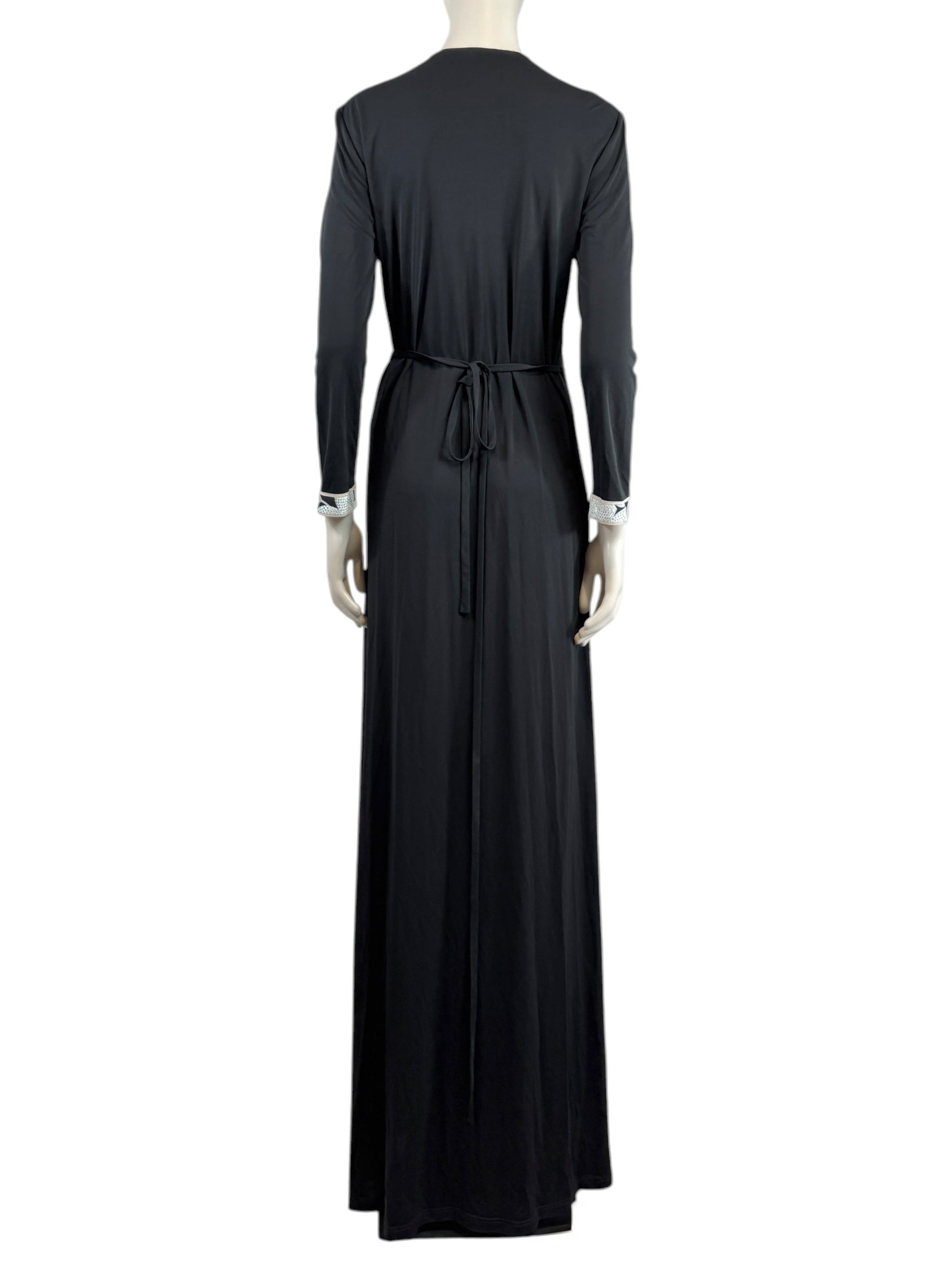 Leonard maxi jersey printed wrap dress