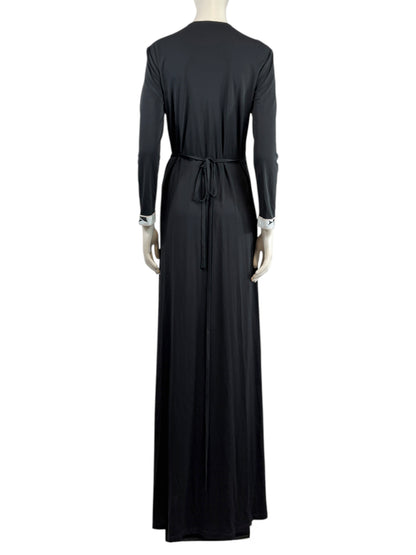 Leonard maxi jersey printed wrap dress