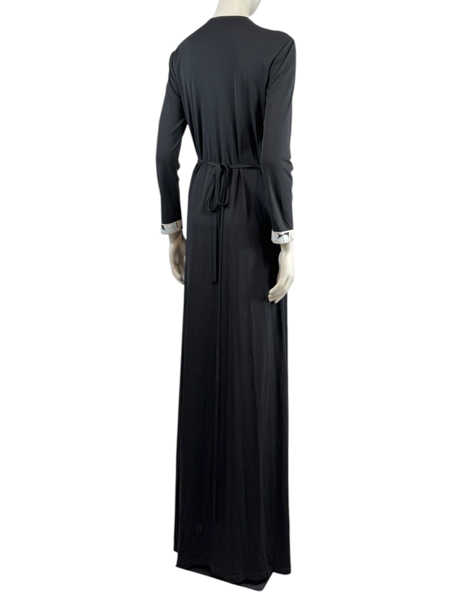 Leonard maxi jersey printed wrap dress