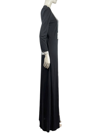 Leonard maxi jersey printed wrap dress