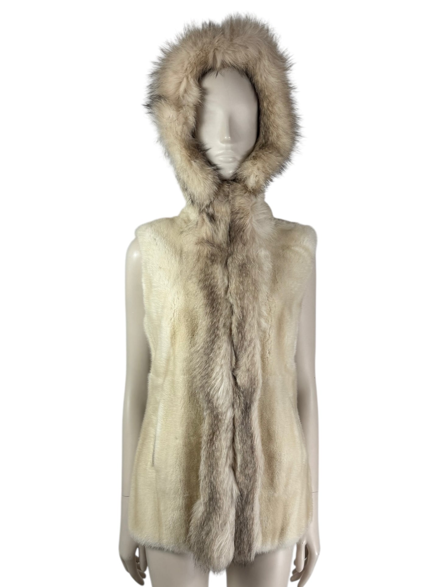 Loro Piana mink fox vest
