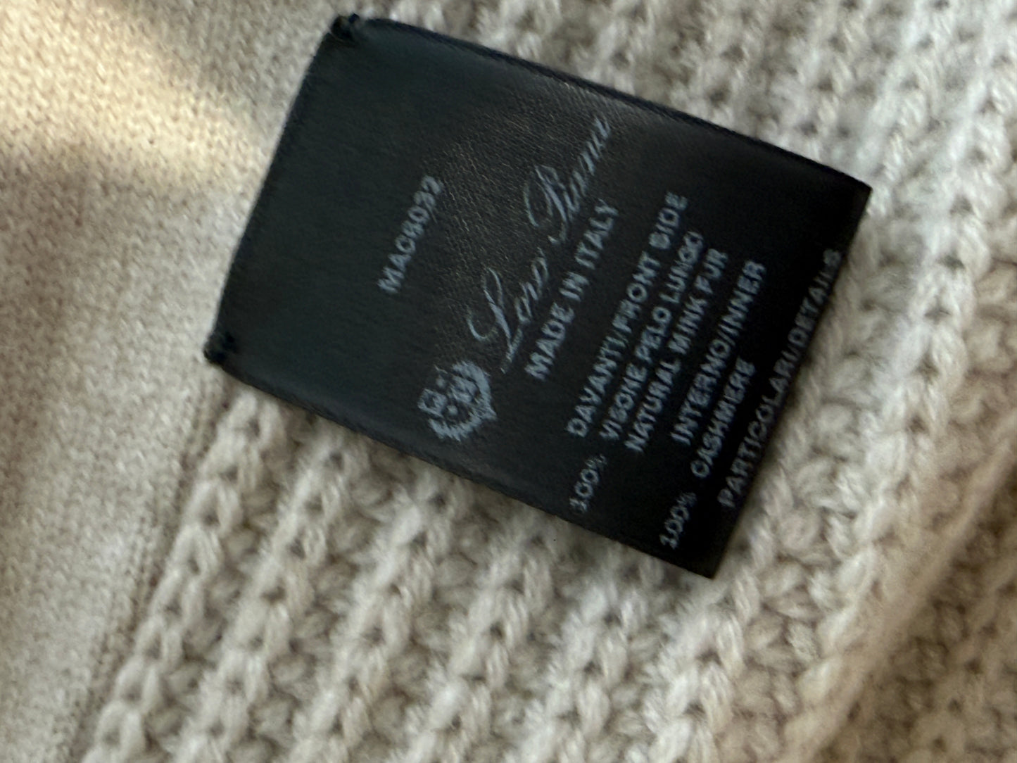Loro Piana mink fox vest