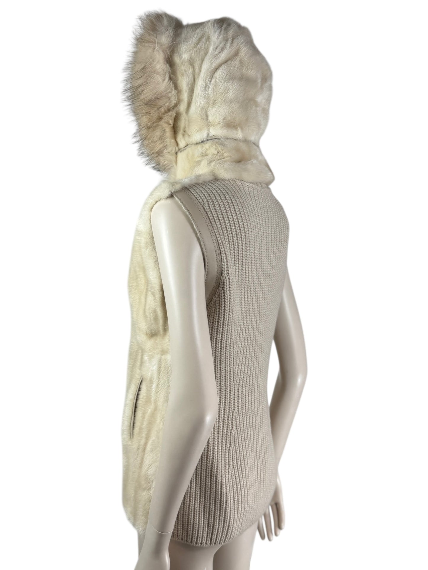 Loro Piana mink fox vest