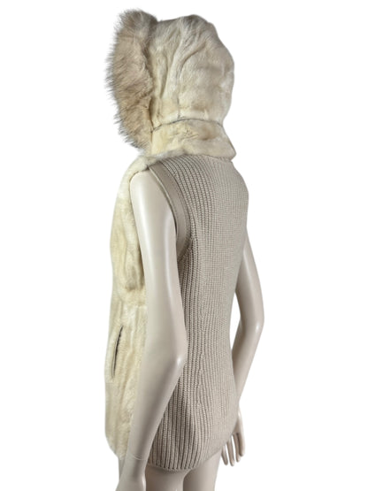 Loro Piana mink fox vest