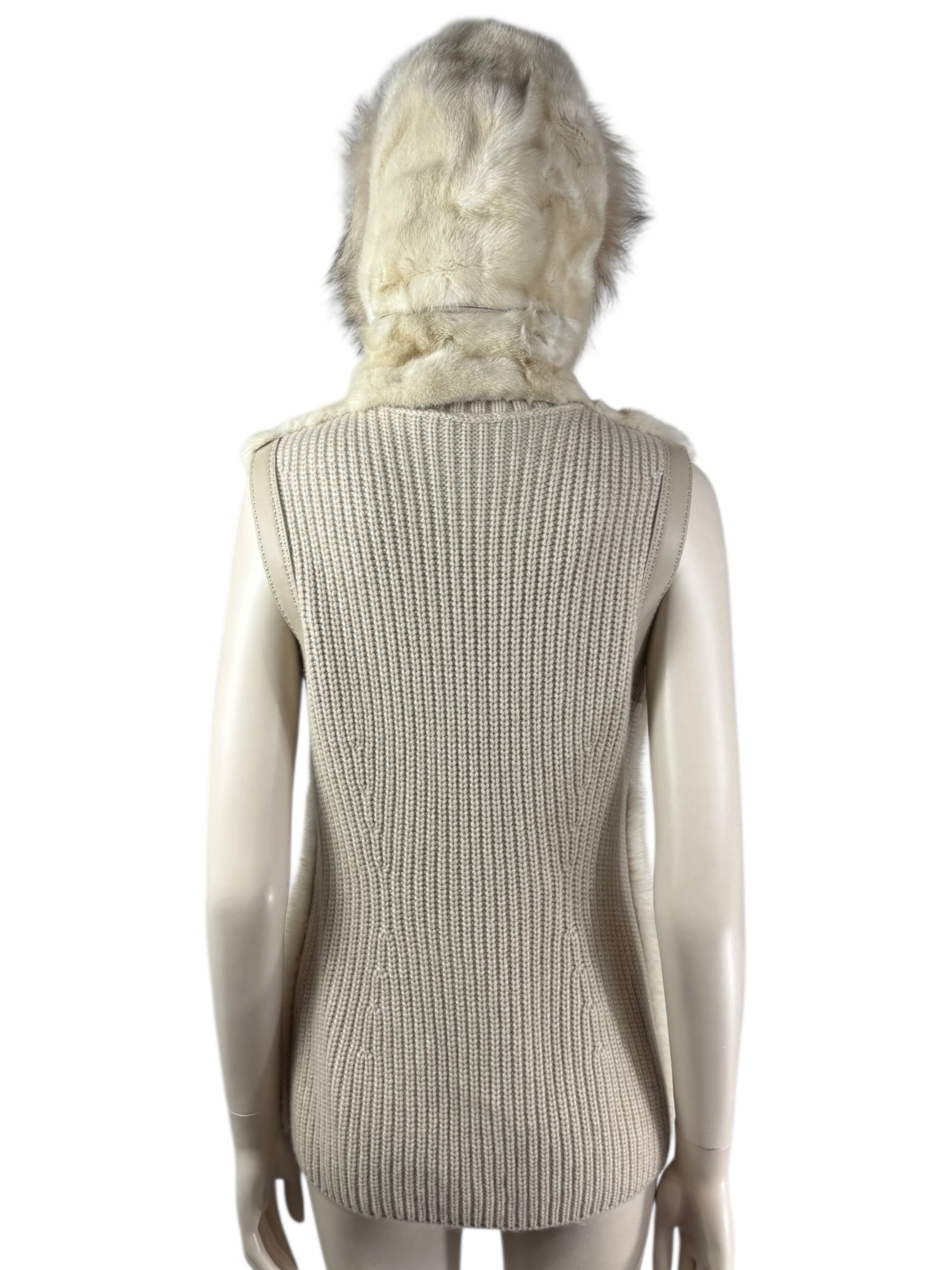 Loro Piana mink fox vest
