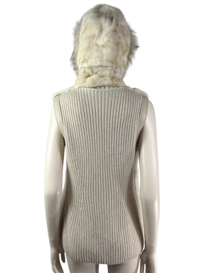Loro Piana mink fox vest