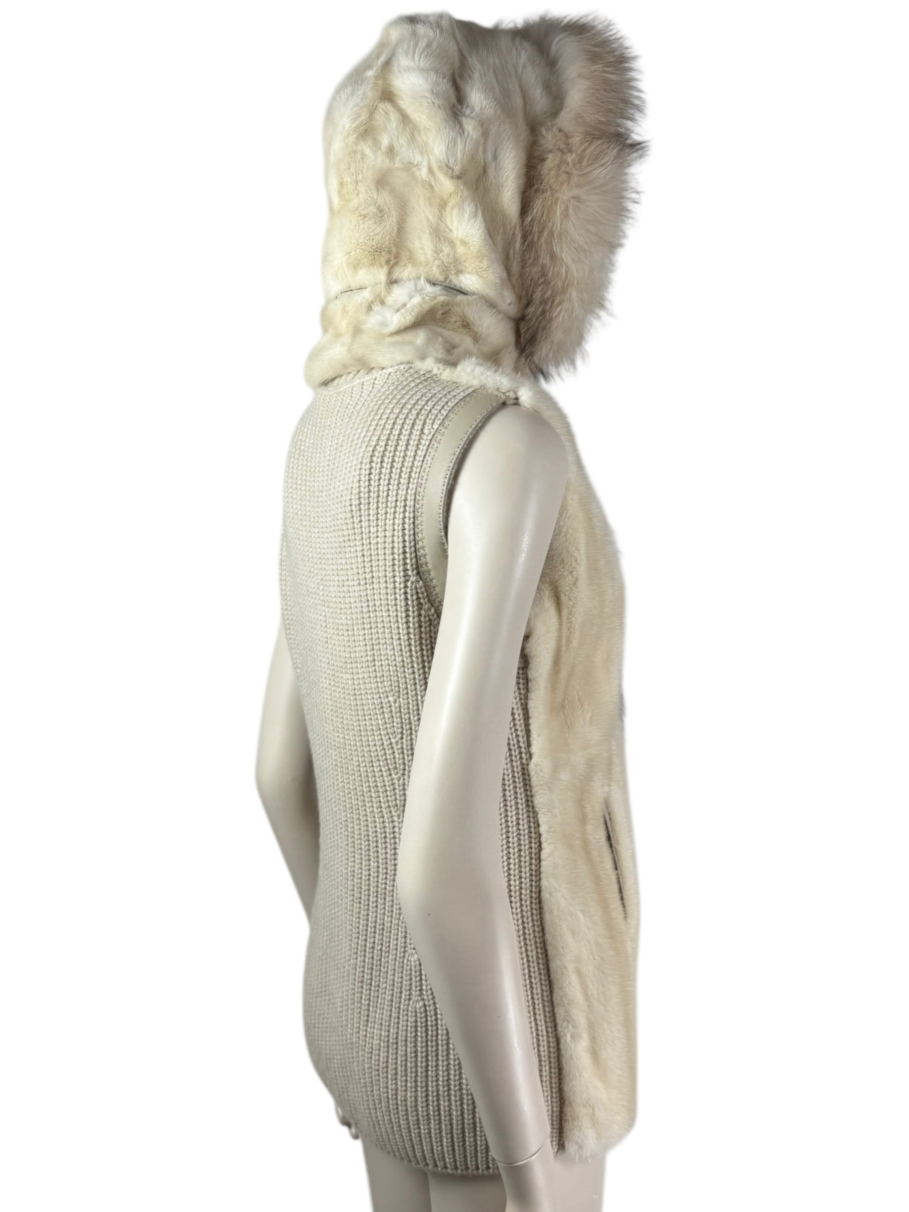 Loro Piana mink fox vest