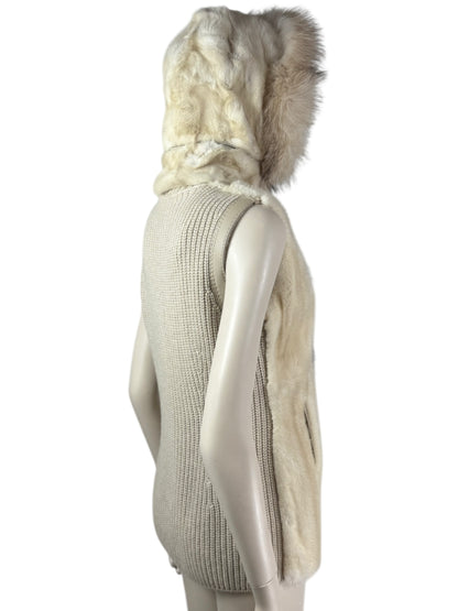 Loro Piana mink fox vest