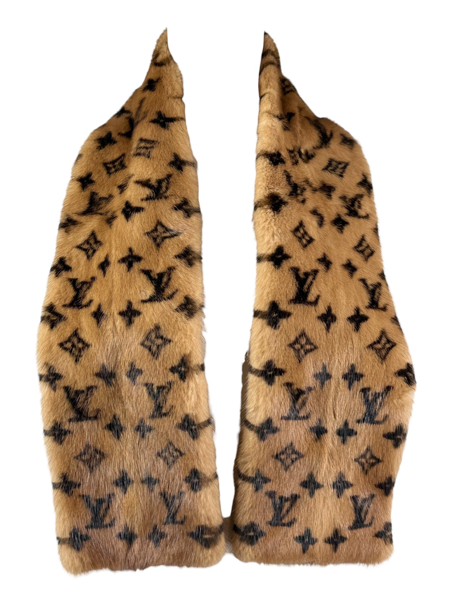 Louis Vuitton Monogram mink scarf