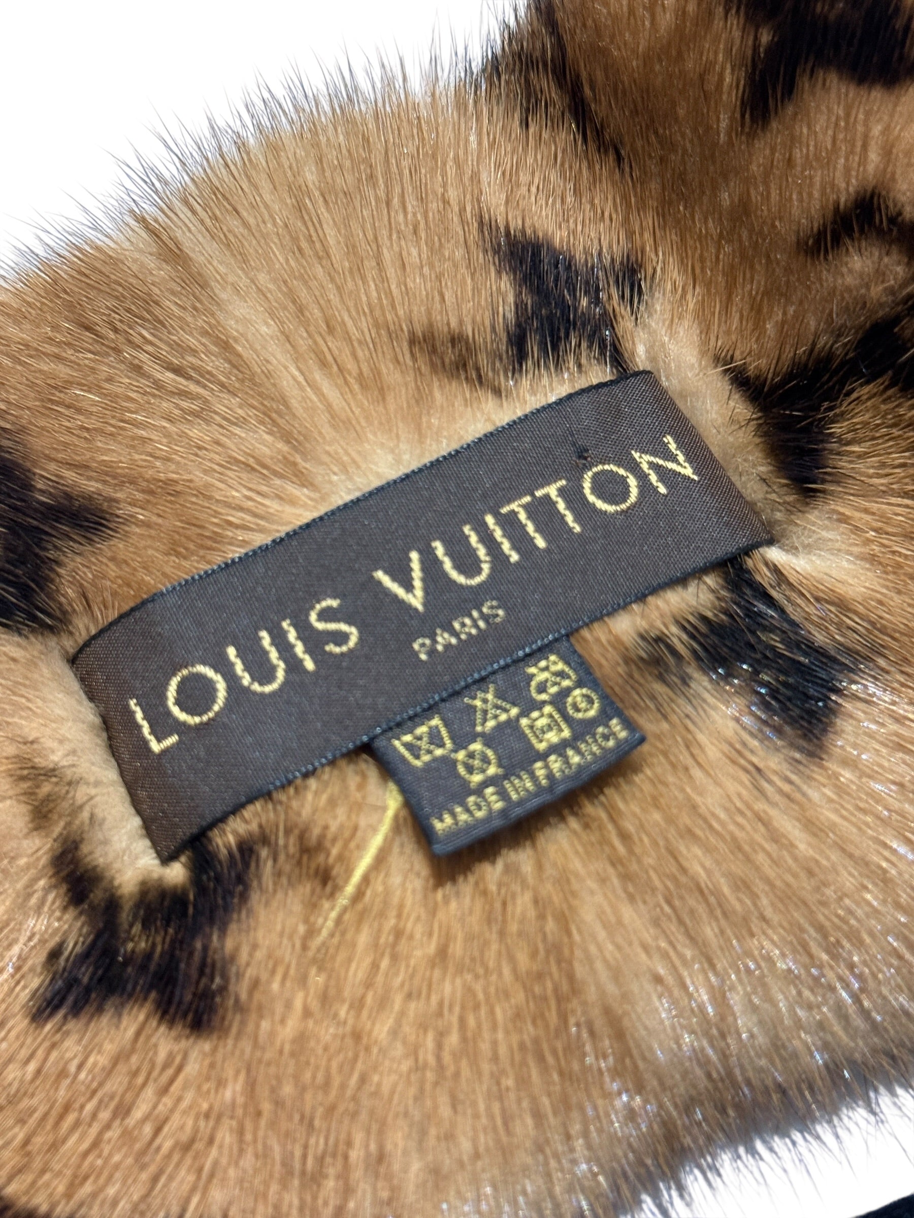 Louis Vuitton Monogram mink scarf