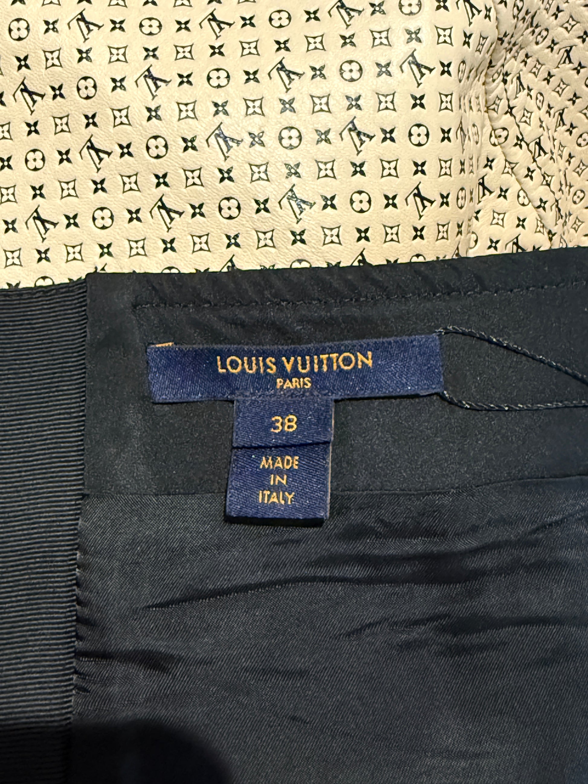 Louis Vuitton Nicolas Ghesquieres 2020 leather skirt