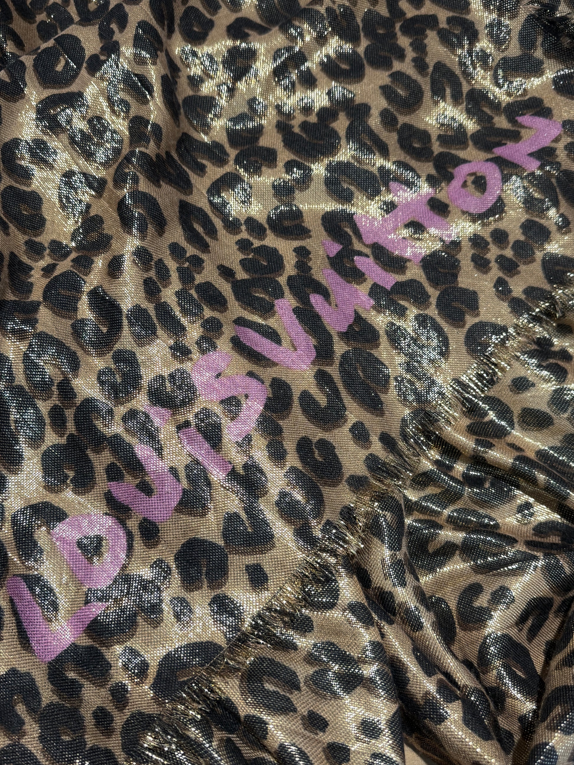 Louis Vuitton Stephen Sprouse Shiny Leopard shawl