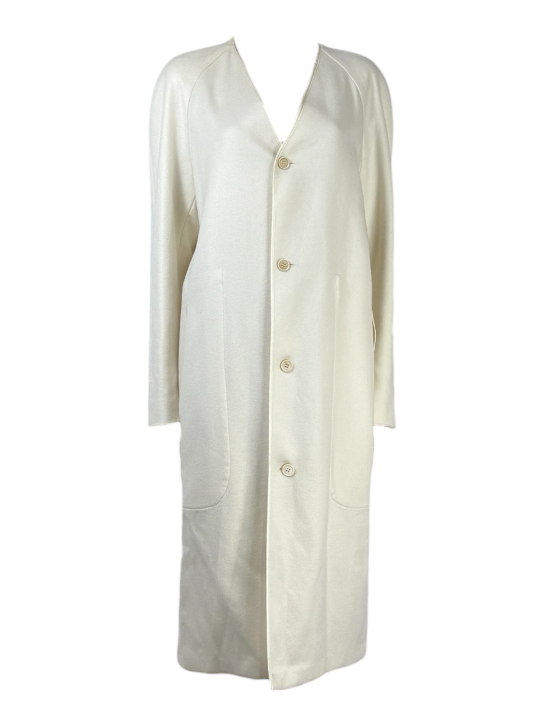 Maison Margiela John Galliano - Autumn/Winter 2017-2018 - Ecru cashmere coat