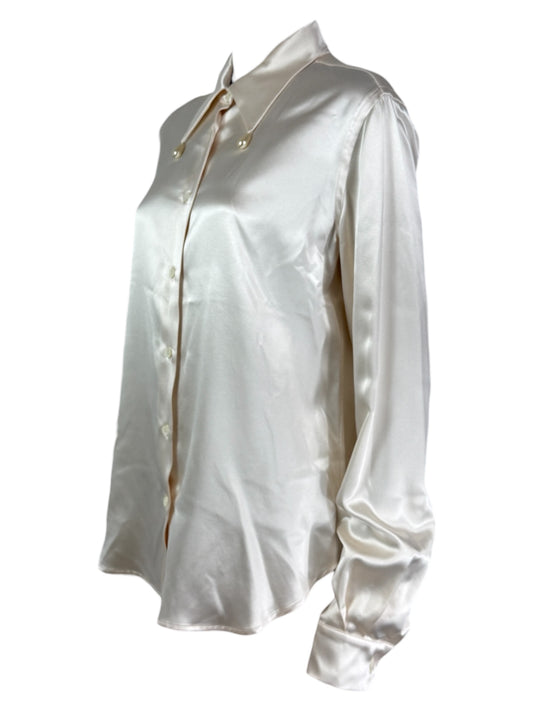Maison Martin Margiela 2014 Écru silk shirt