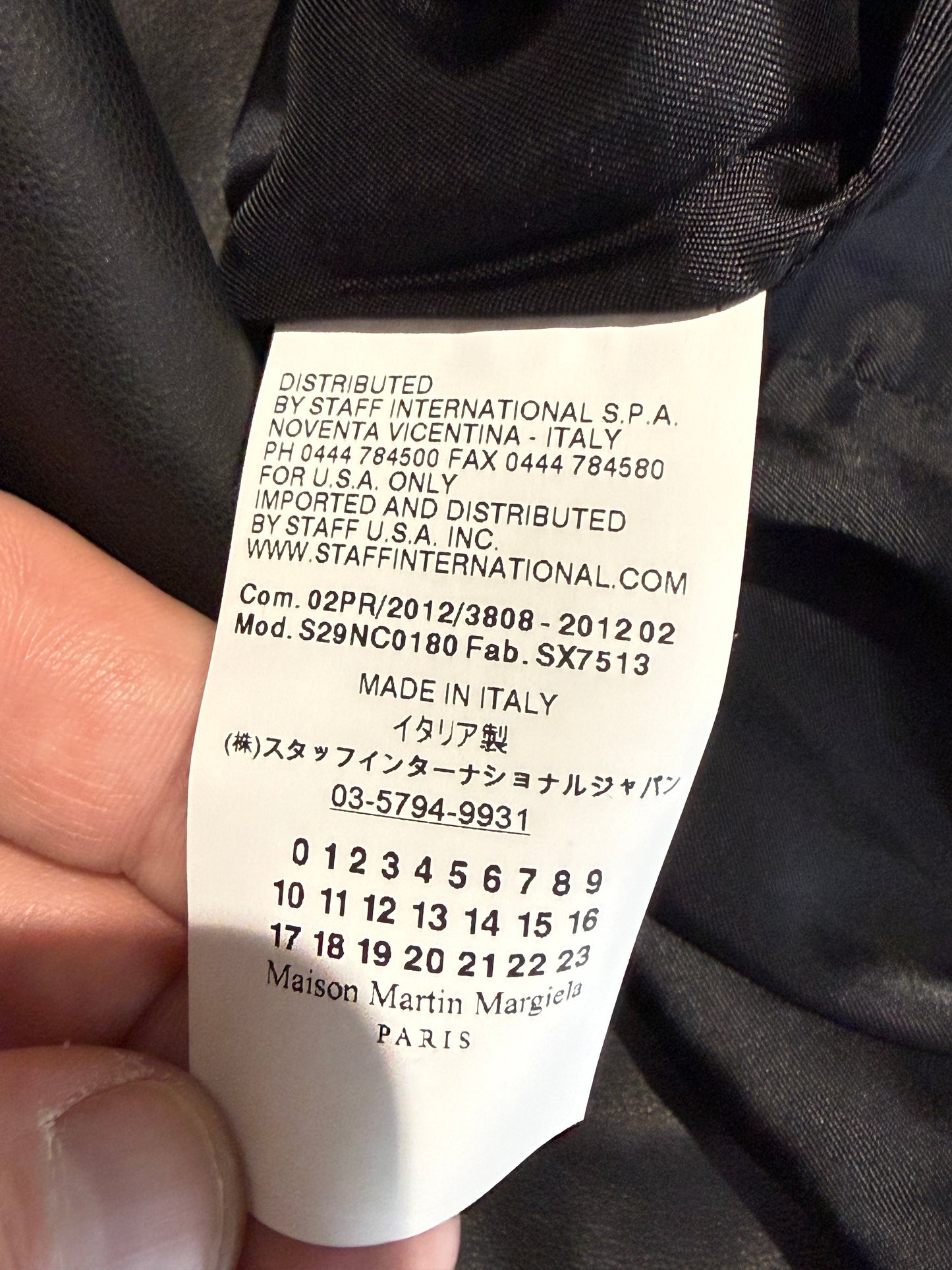 Maison Martin Margiela lambskin leather top