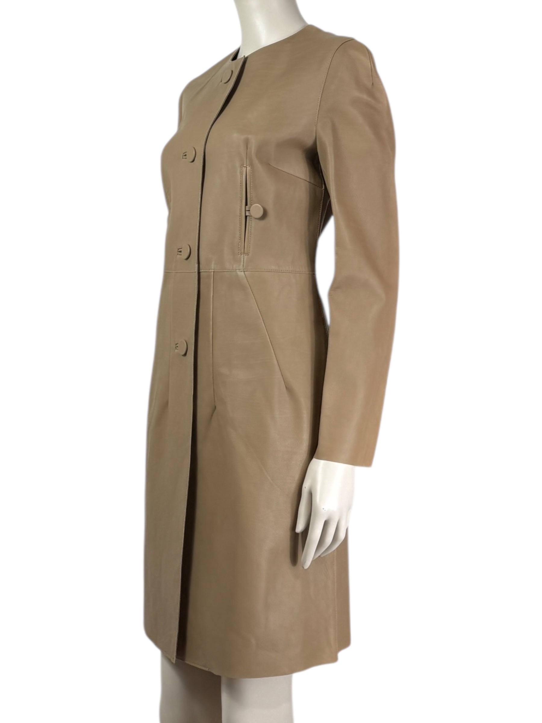 Marni leather coat