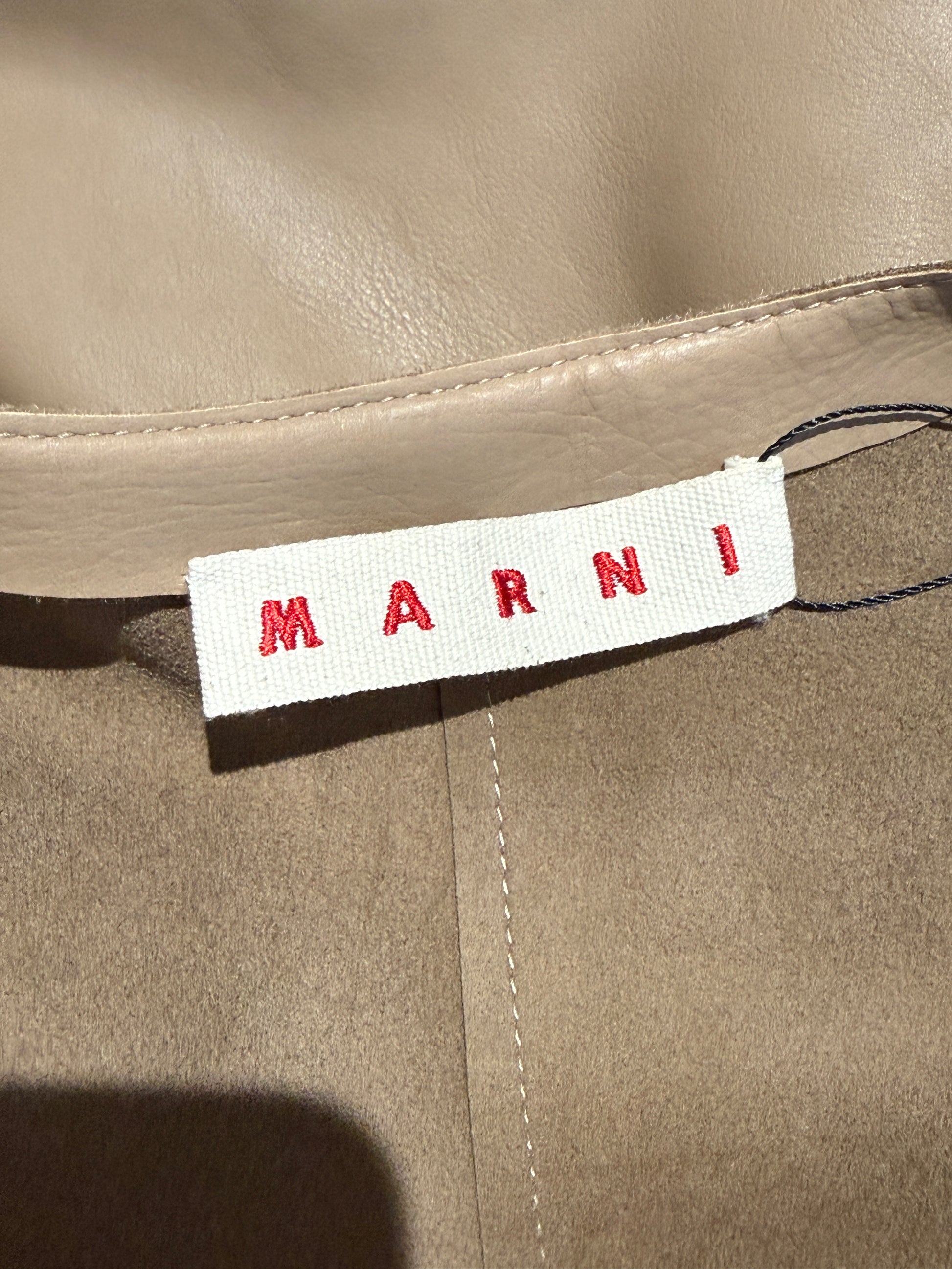 Marni leather coat