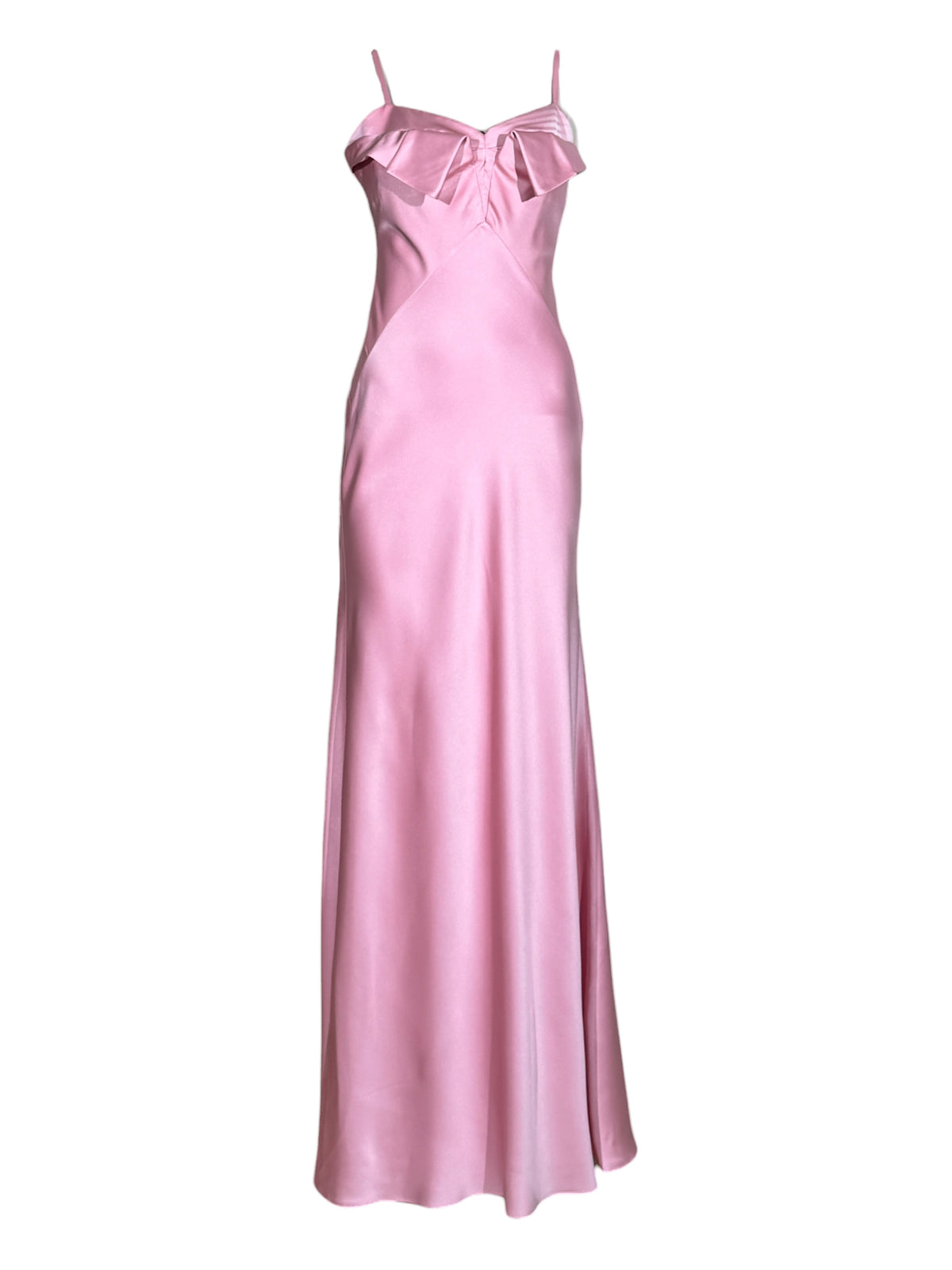 McQueen Sarah McGirr 2025 Maxi pink satin dress