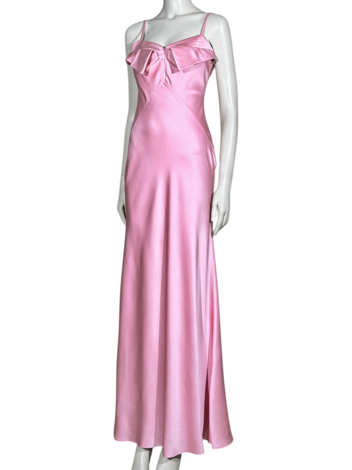 McQueen Sarah McGirr 2025 Maxi pink satin dress