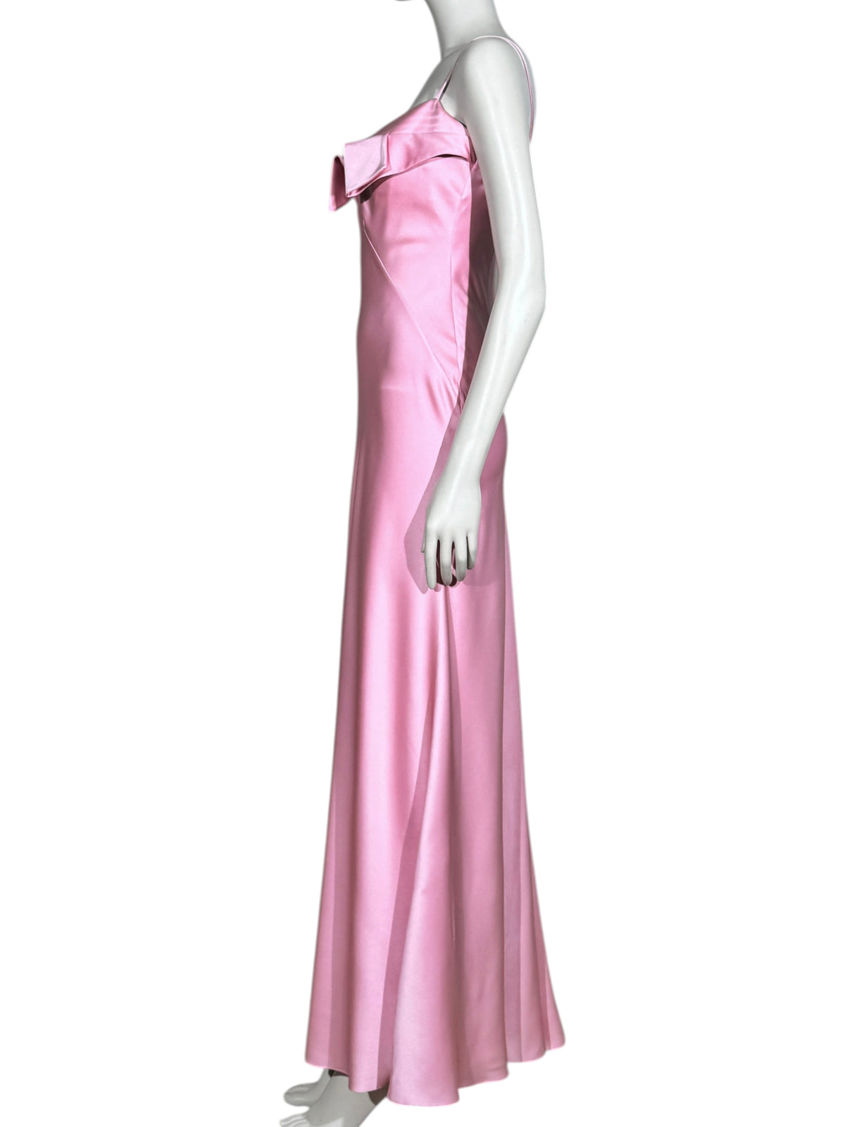 McQueen Sarah McGirr 2025 Maxi pink satin dress