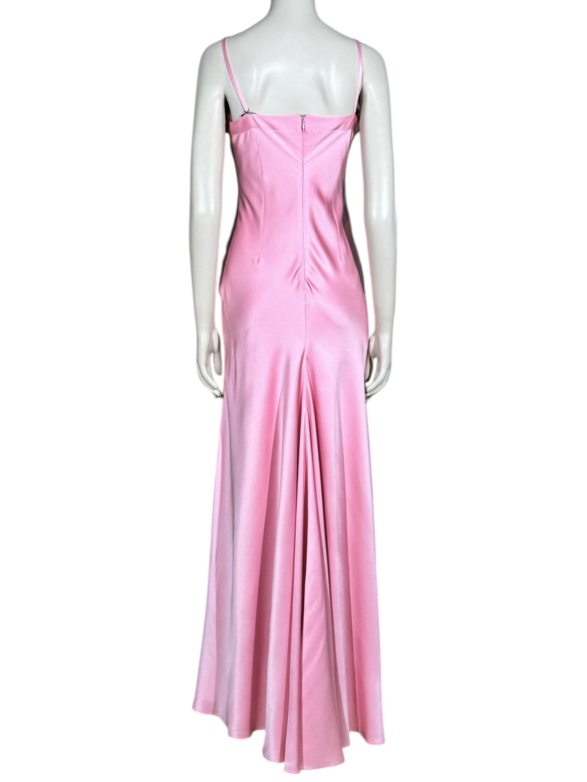 McQueen Sarah McGirr 2025 Maxi pink satin dress