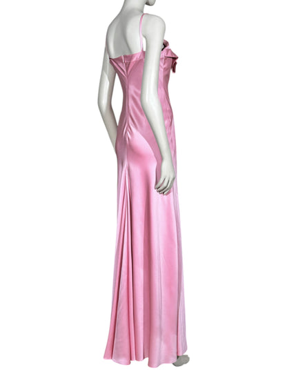 McQueen Sarah McGirr 2025 Maxi pink satin dress
