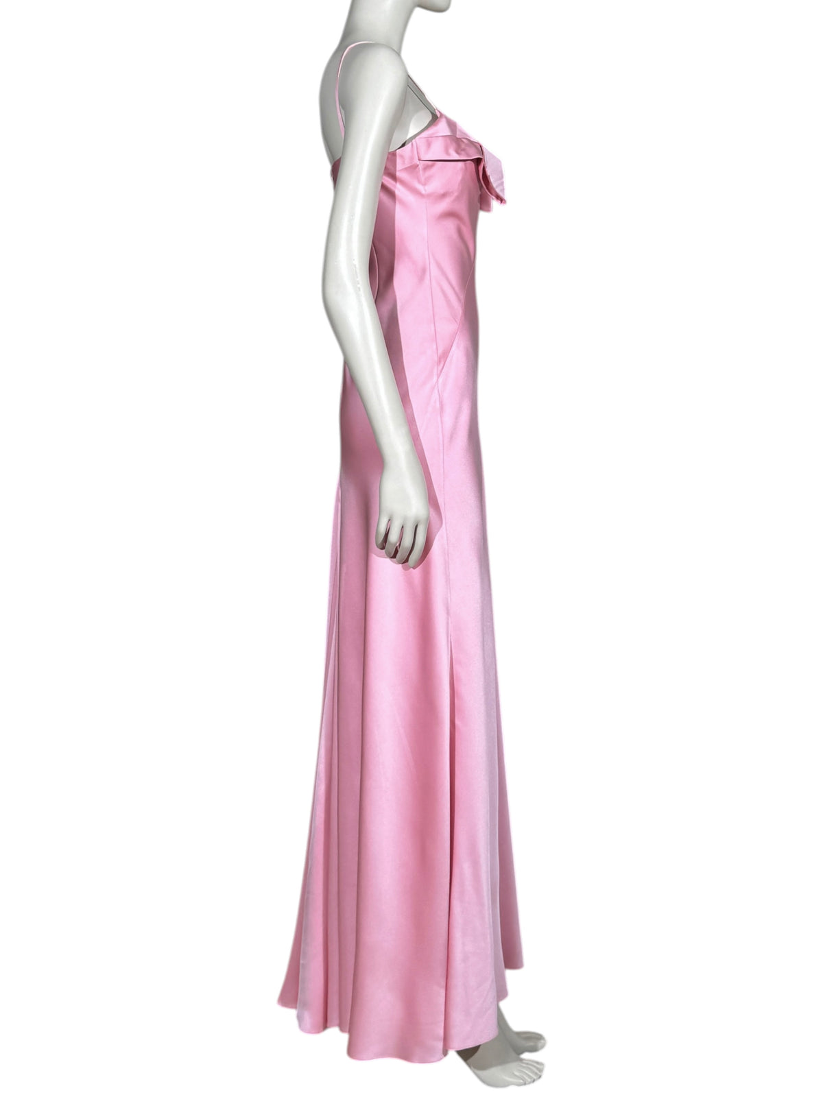 McQueen Sarah McGirr 2025 Maxi pink satin dress