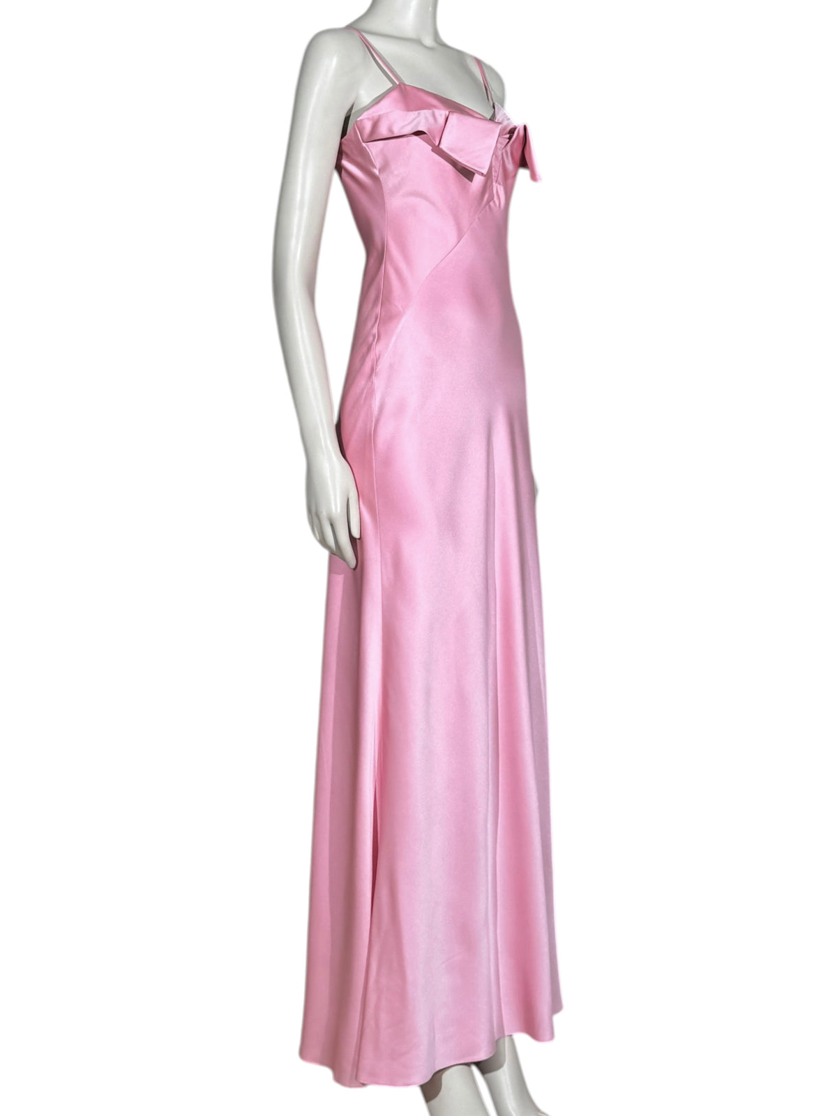 McQueen Sarah McGirr 2025 Maxi pink satin dress