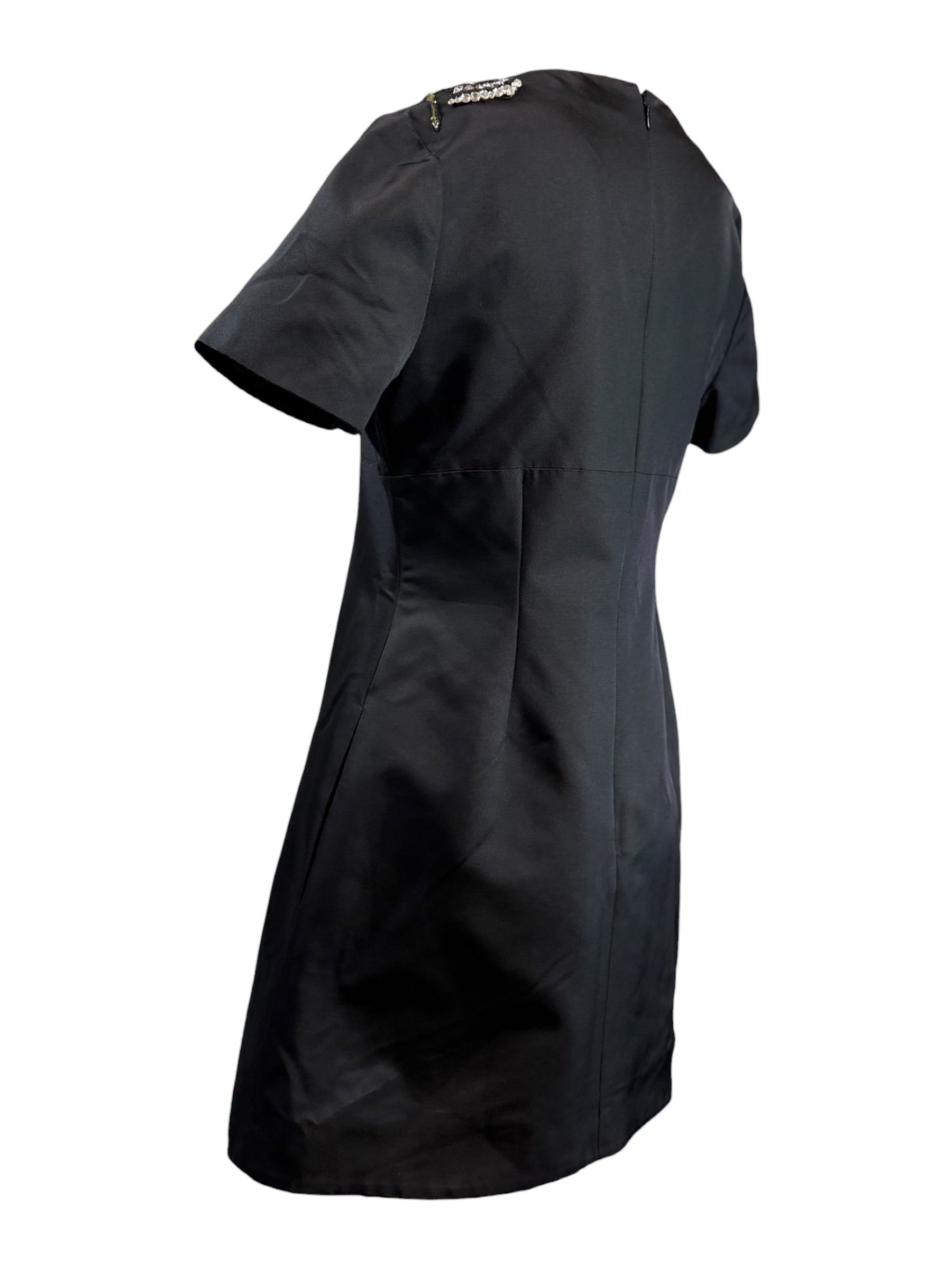 McQueen Sean McGibbon Fall 2025 black rose crystal dress
