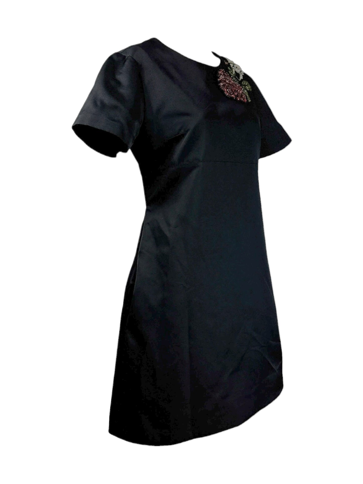 McQueen Sean McGibbon Fall 2025 black rose crystal dress
