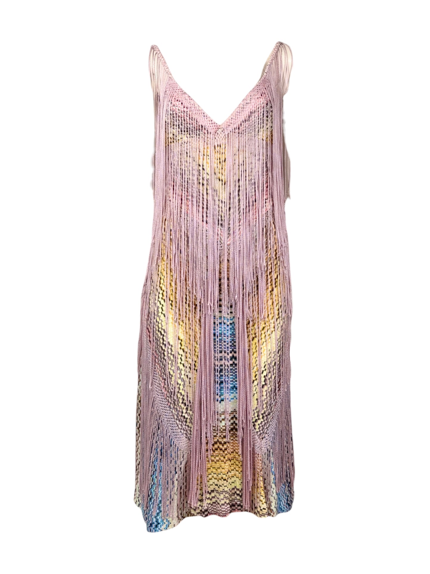 Missoni Spring 2005 Look 41 multicolor fringe dress