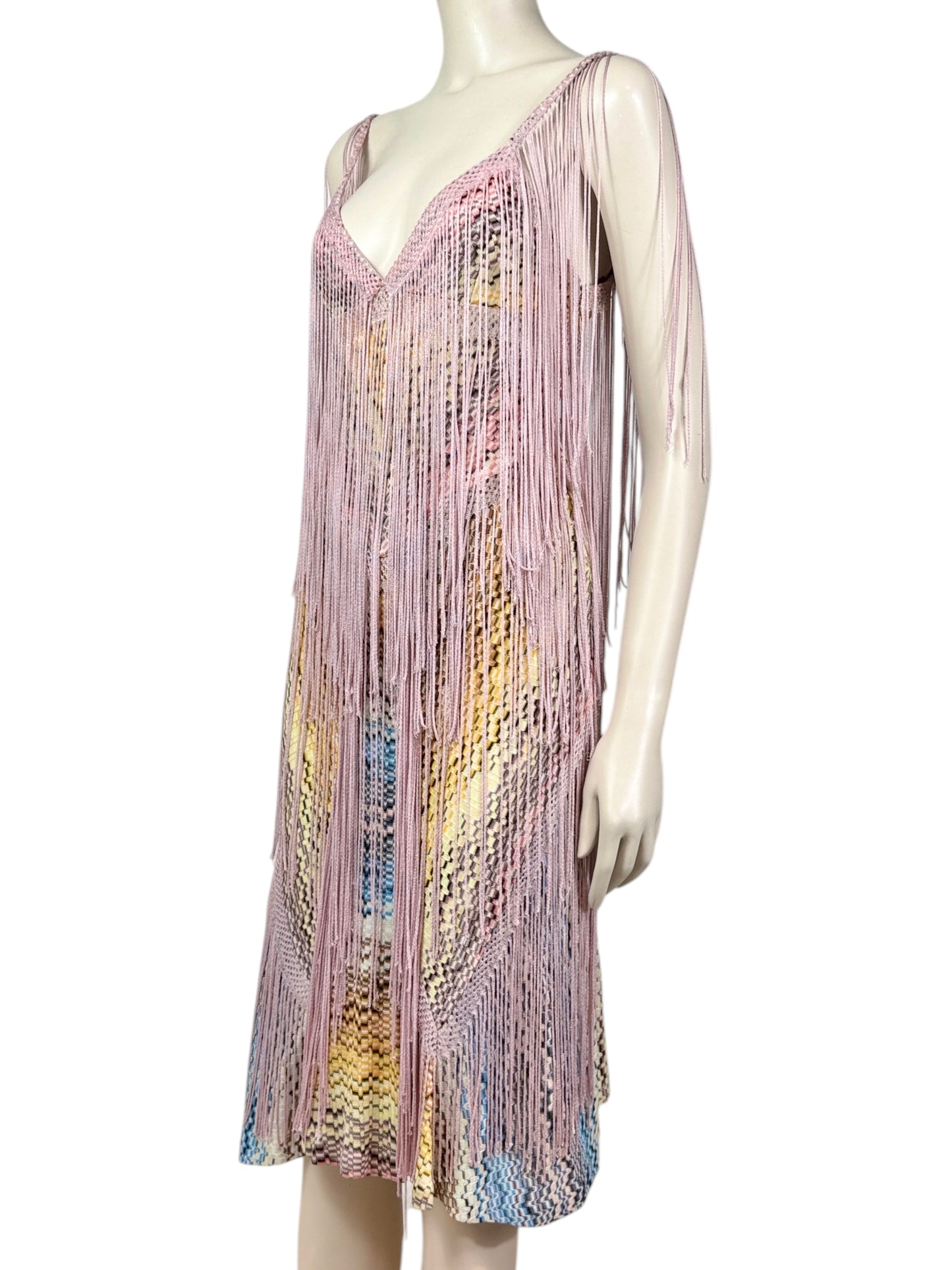 Missoni Spring 2005 Look 41 multicolor fringe dress