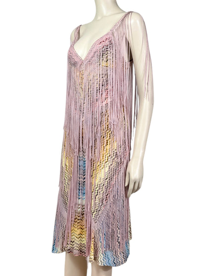 Missoni Spring 2005 Look 41 multicolor fringe dress