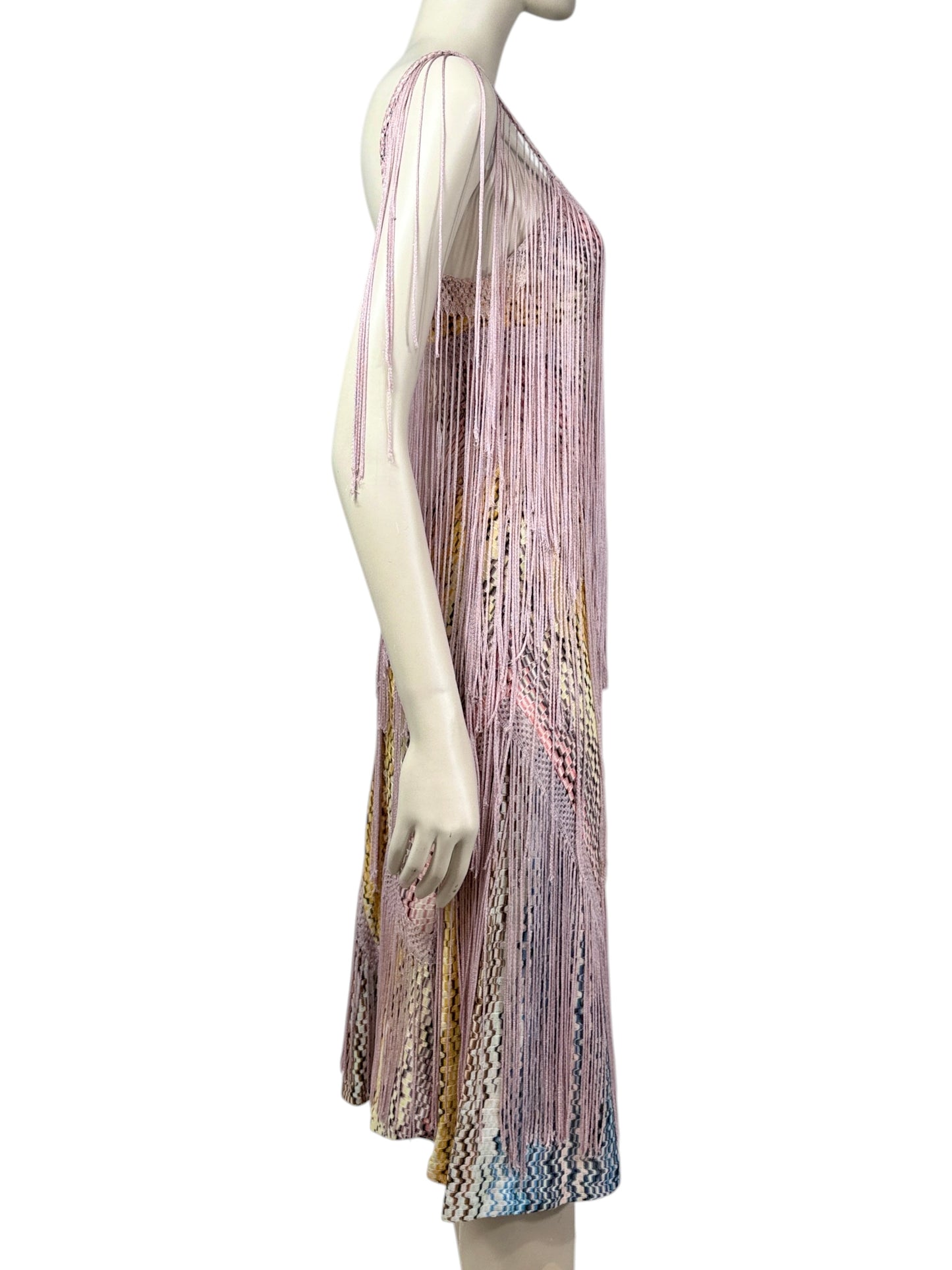 Missoni Spring 2005 Look 41 multicolor fringe dress