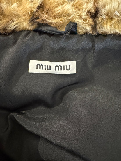 Miu Miu 2013 Cropped faux fur leopard jacket