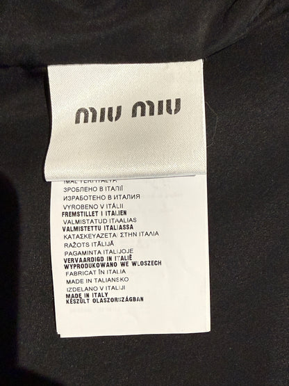 Miu Miu black fox vest