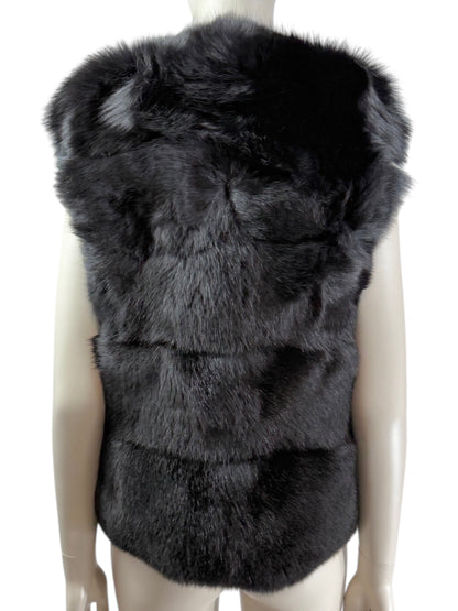 Miu Miu black fox vest