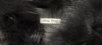 Miu Miu black fox vest